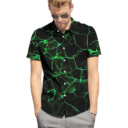 Green Smoke Funny Button Up Shirt