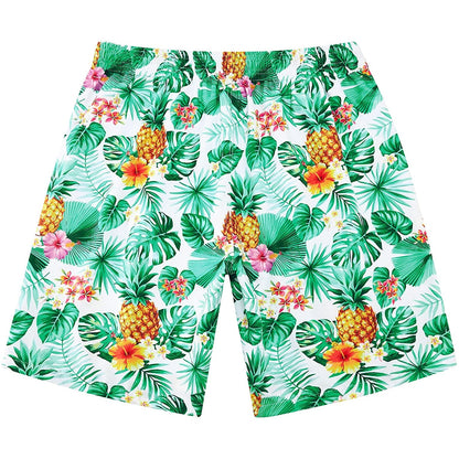 Leaf Pineapple Funny Swim Trunks