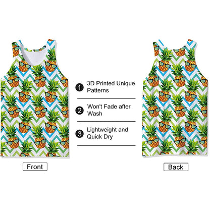 Sunglasses Pineapple Funny Tank Top