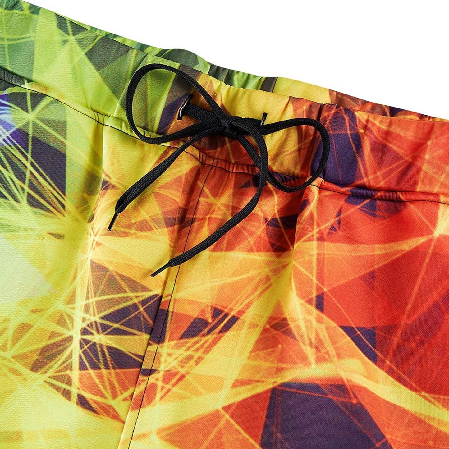 Yellow Geometric Funny Joggers