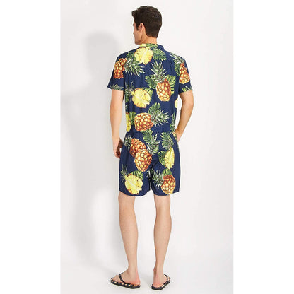 Black Pineapple Male Romper