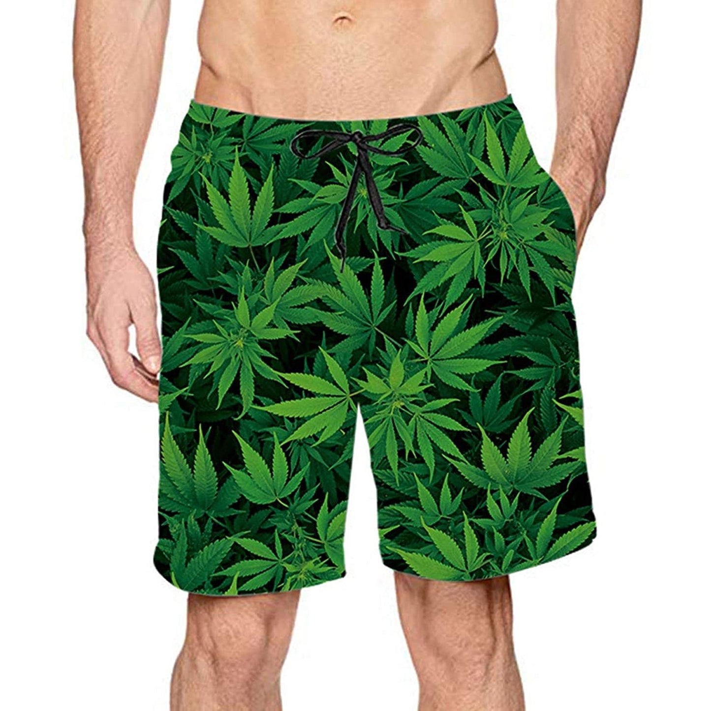 Weed Funny Swim Trunks