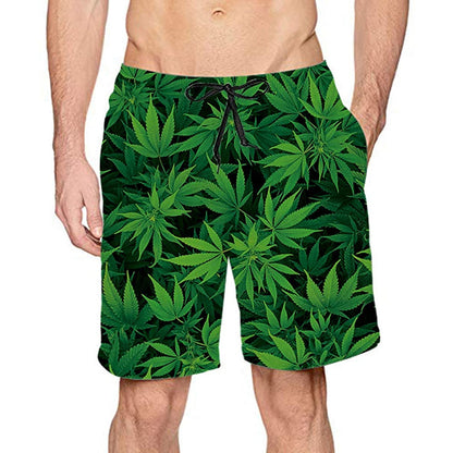 Weed Funny Swim Trunks