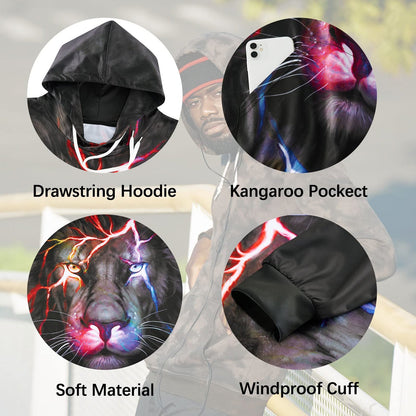 Lighting Lion Funny Hoodie