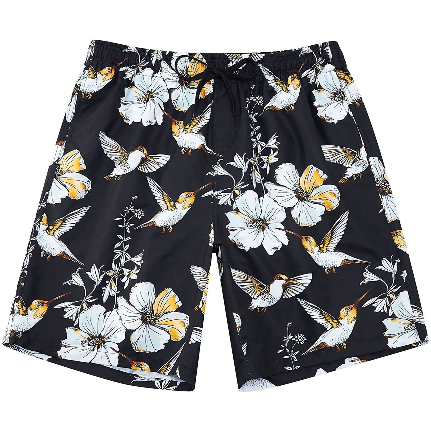 Flower Birds Funny Swim Trunks