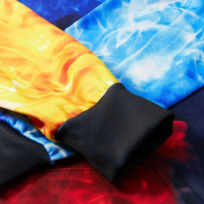 Ice & Fire Smoke Funny Hoodie