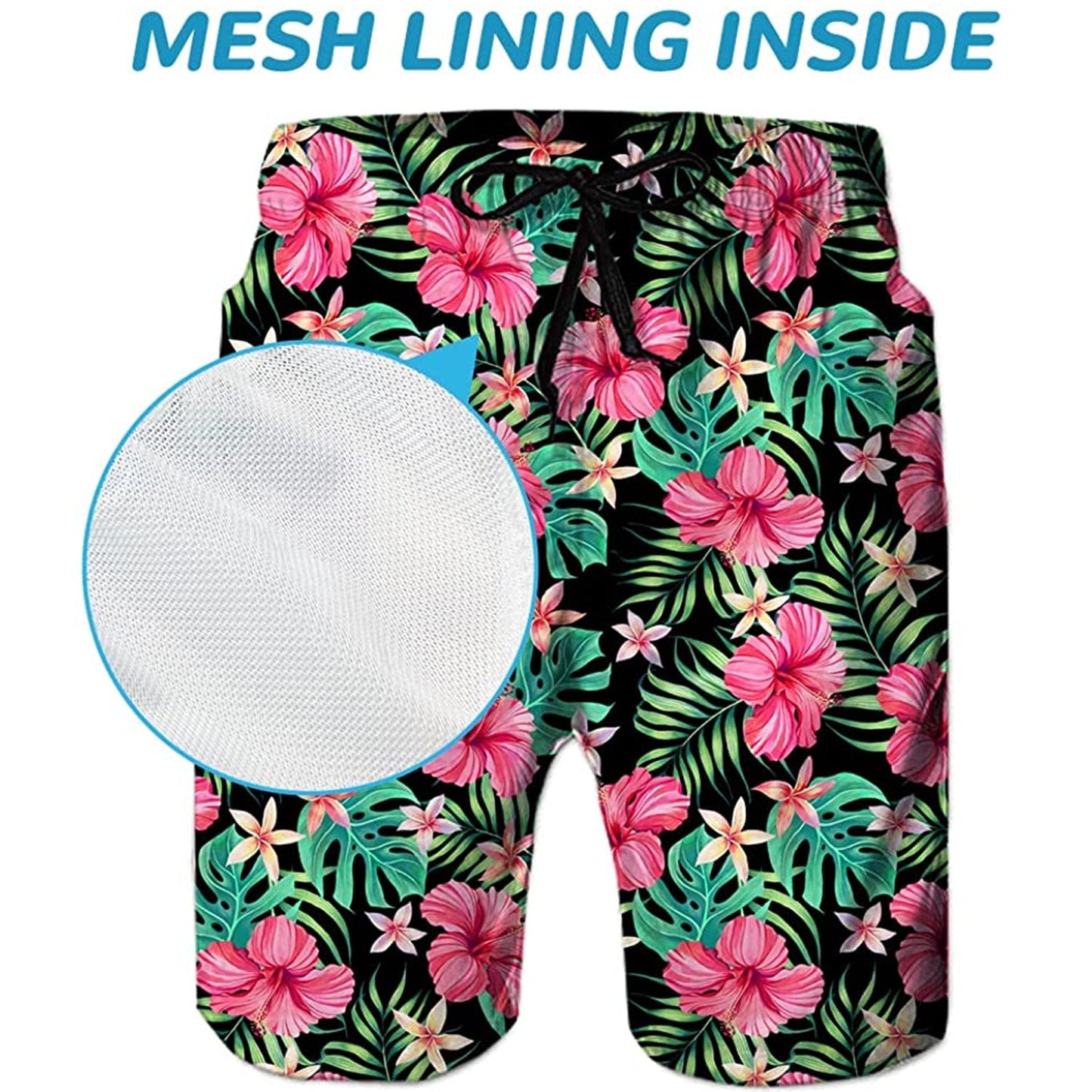 Flowers Funny Swim Trunks