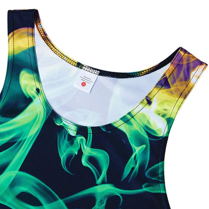 Colorful Smoke Funny Tank Top