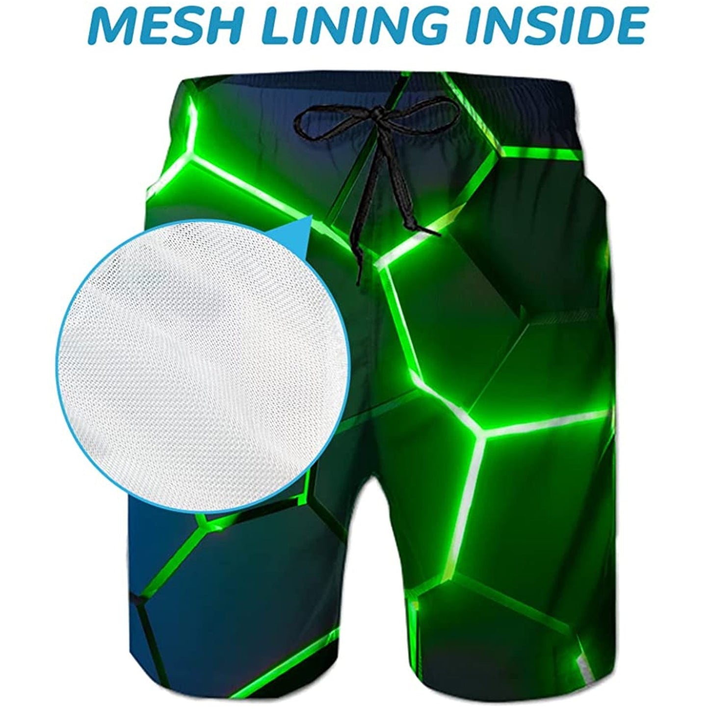 Green Crack Funny Swim Trunks