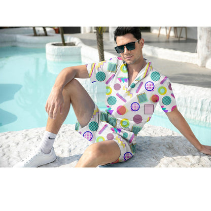80s Style Funny Men Romper