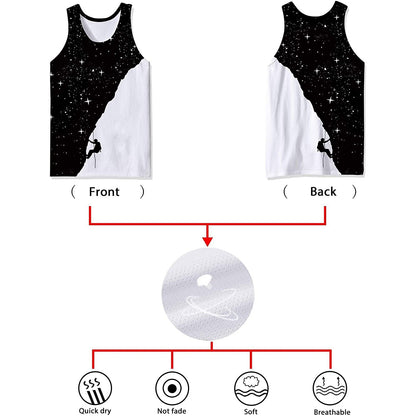 Space Climb Mountain Funny Tank Top