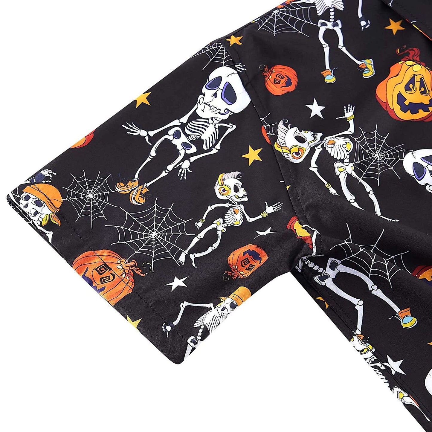 Halloween Pumpkins Skeleton Funny Hawaiian Shirt