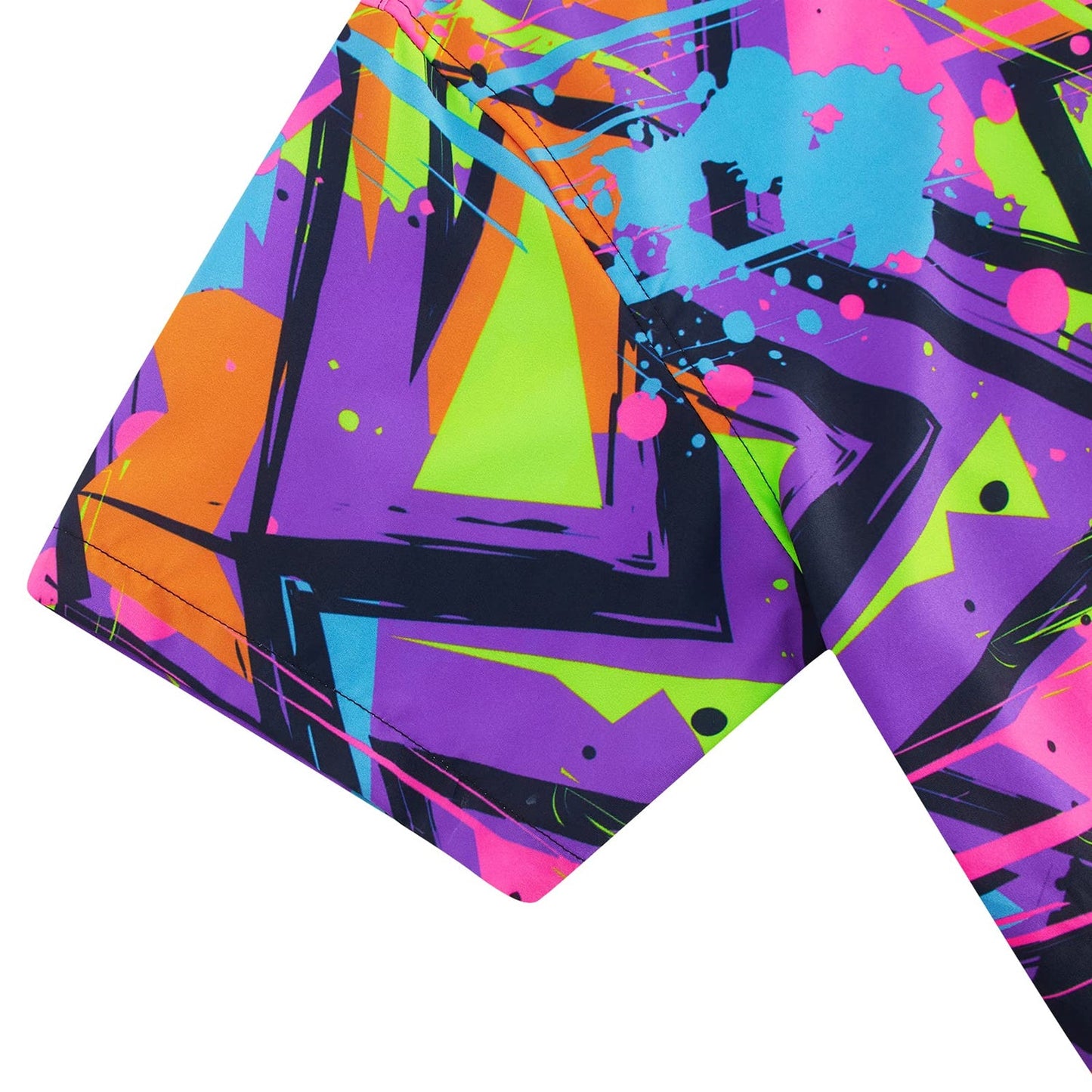 80s Colorful Graffiti Funny Hawaiian Shirt