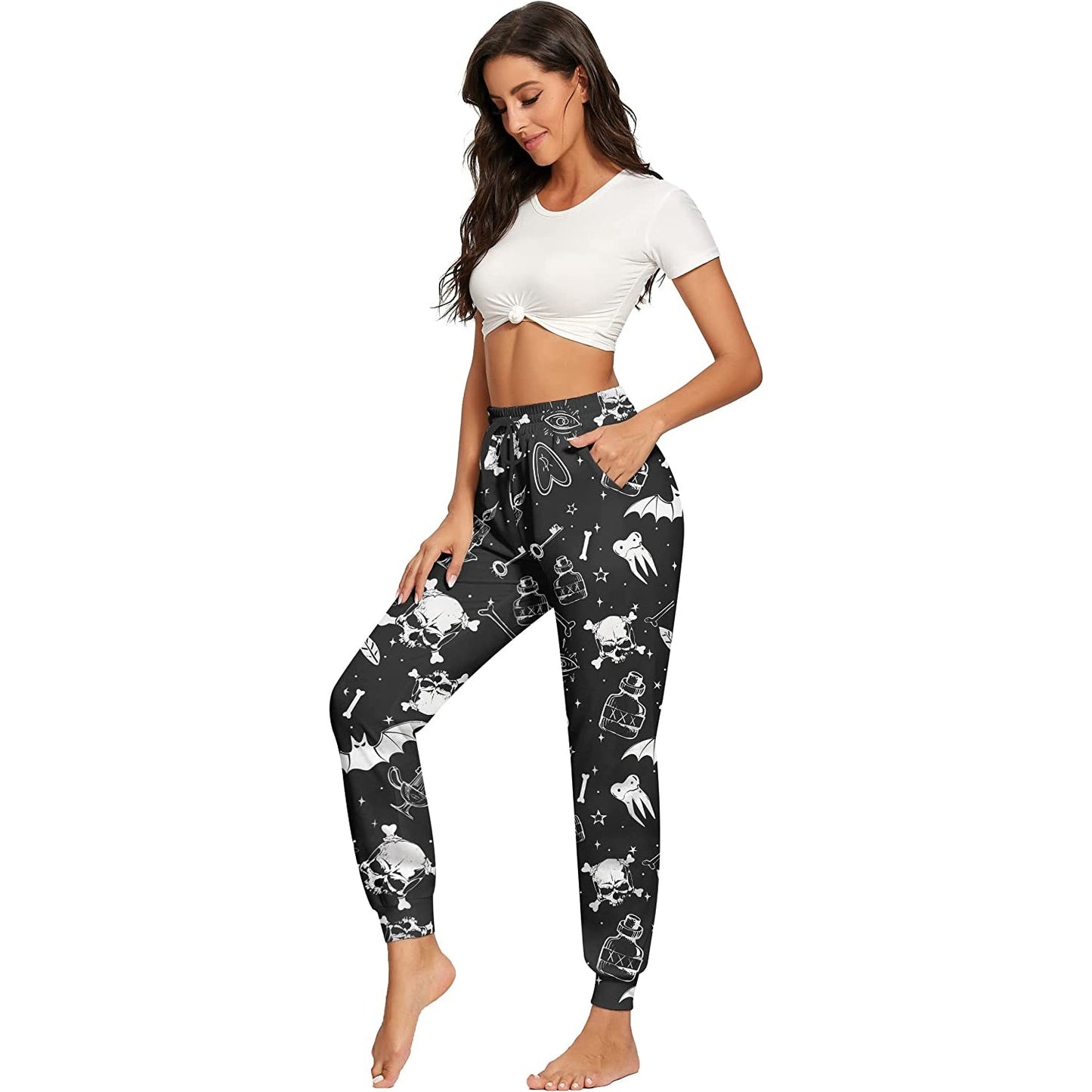 Halloween Skull Funny Sweatpants