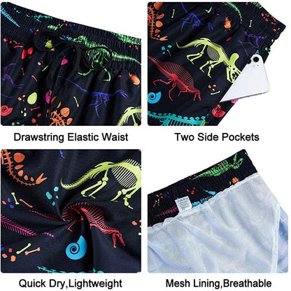 Dinosaur Funny Swim Trunks