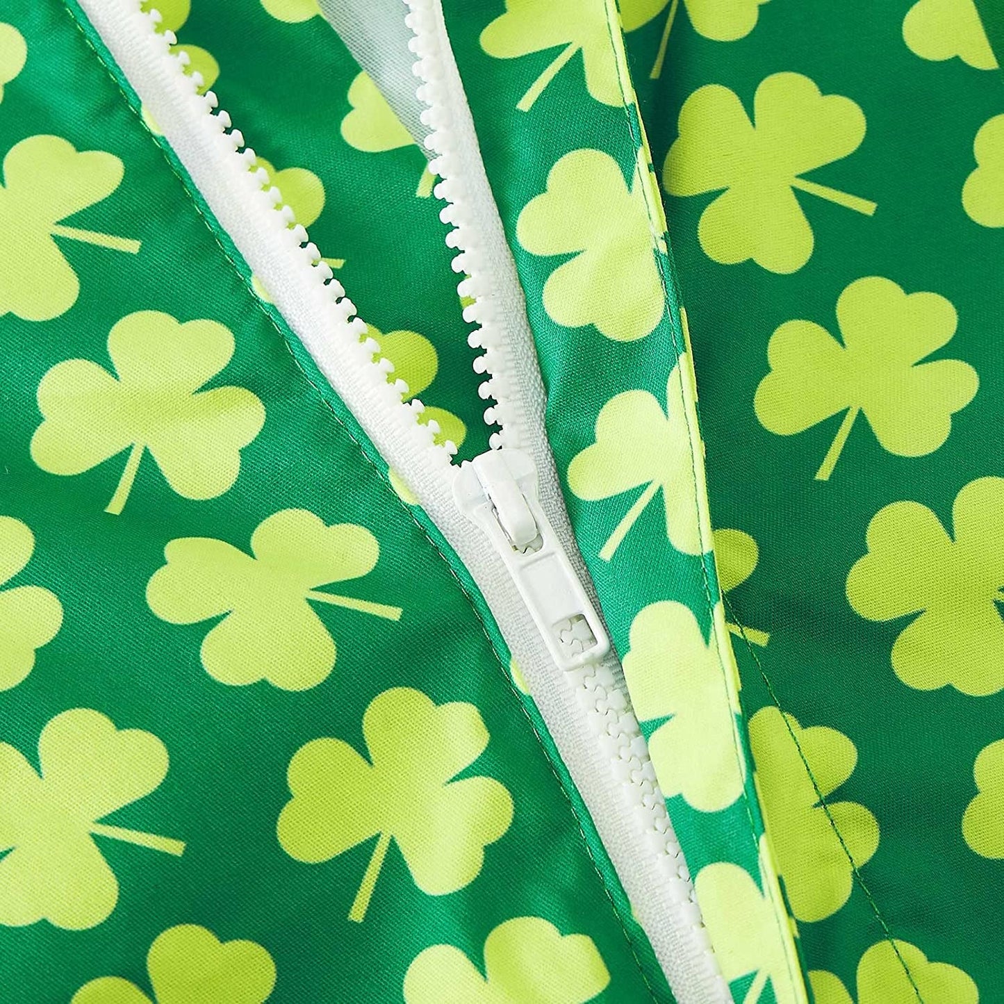 St. Patrick's Day Tuxedo Shamrock Belt Male Romper
