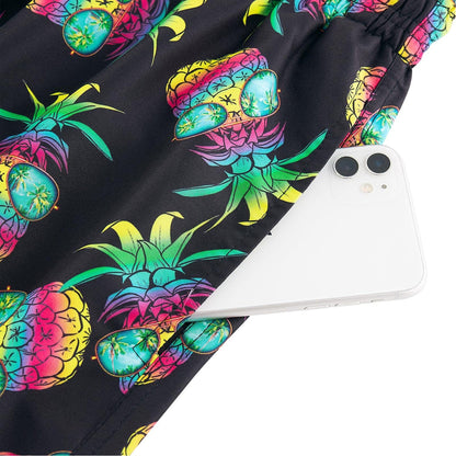 Colorful Sunglasses Pineapple Funny Board Shorts