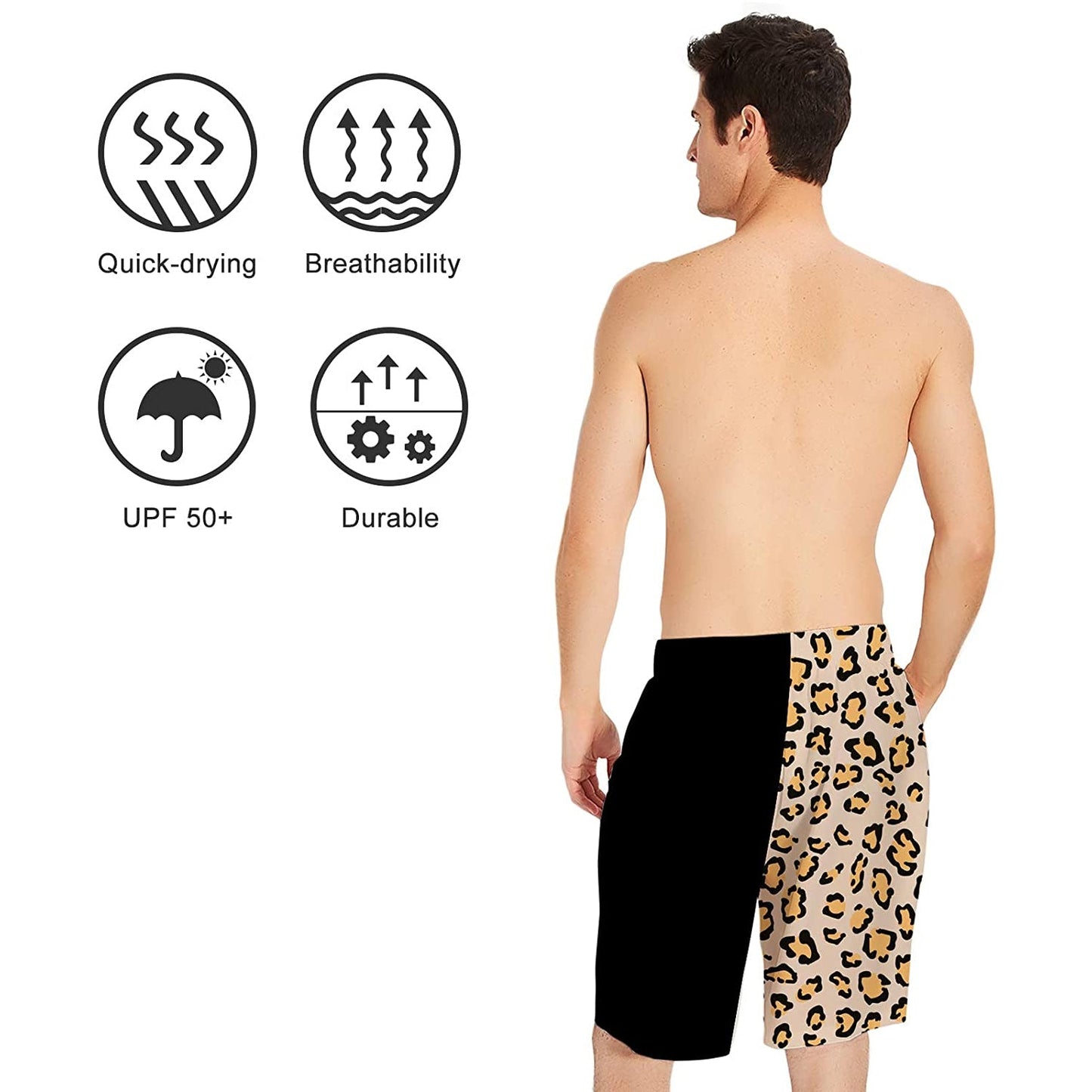 Leopard Funny Swim Trunks
