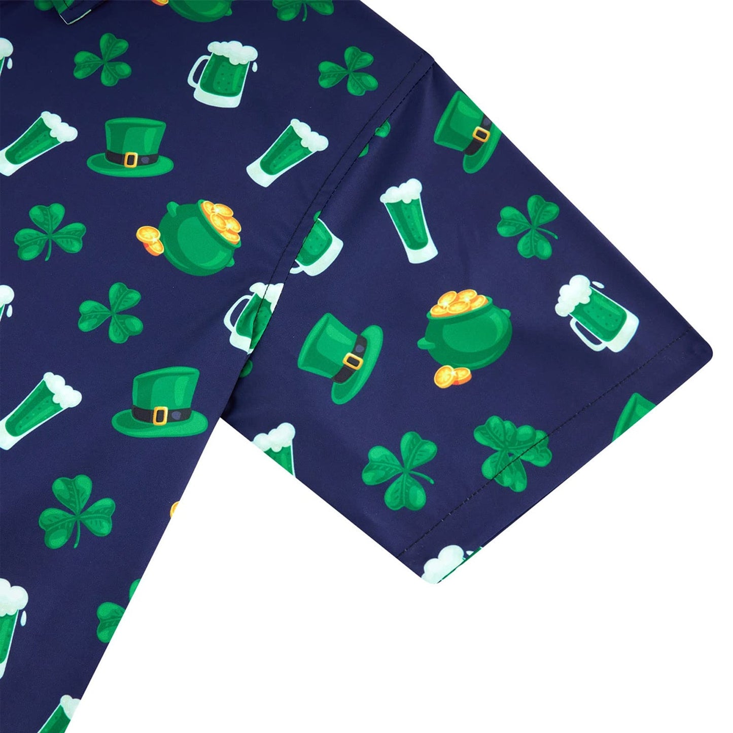 St Patrick's Navy Funny Hawaiian Shirt