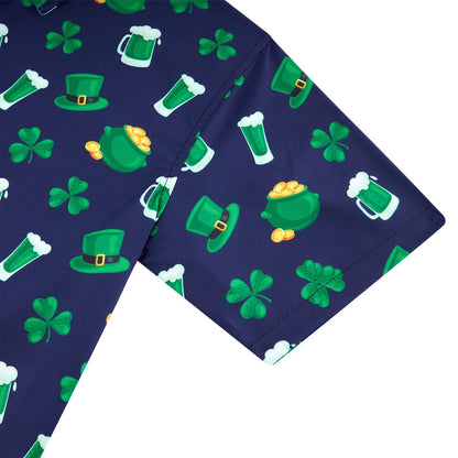 St Patrick's Navy Funny Hawaiian Shirt
