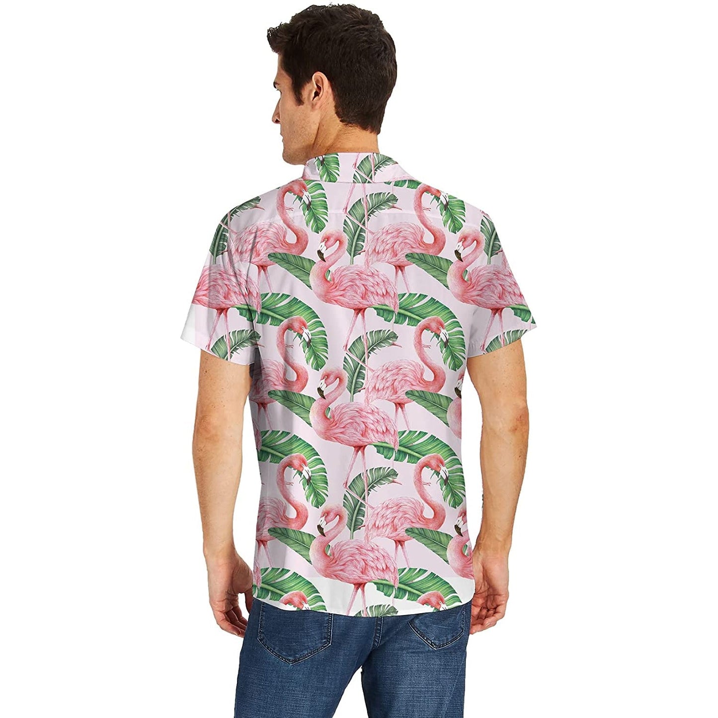 Banana Leaf Flamingos Funny Hawaiian Shirt