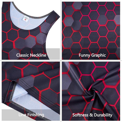 Honeycomb Black Funny Tank Top