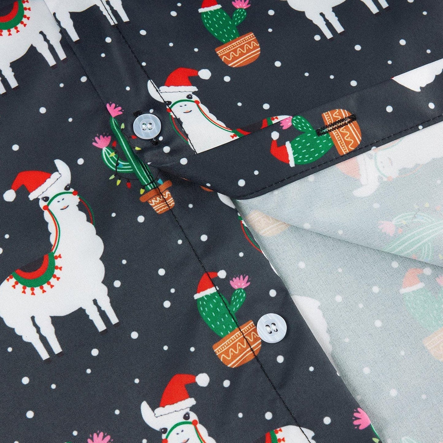 Alpaca Cactus Christmas Funny Hawaiian Shirt