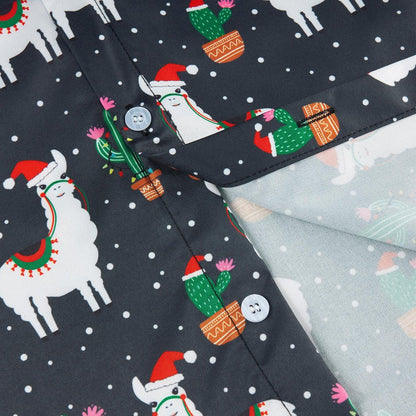Alpaca Cactus Christmas Funny Hawaiian Shirt