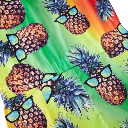 Colorful Sunglasses Pineapple Male Romper