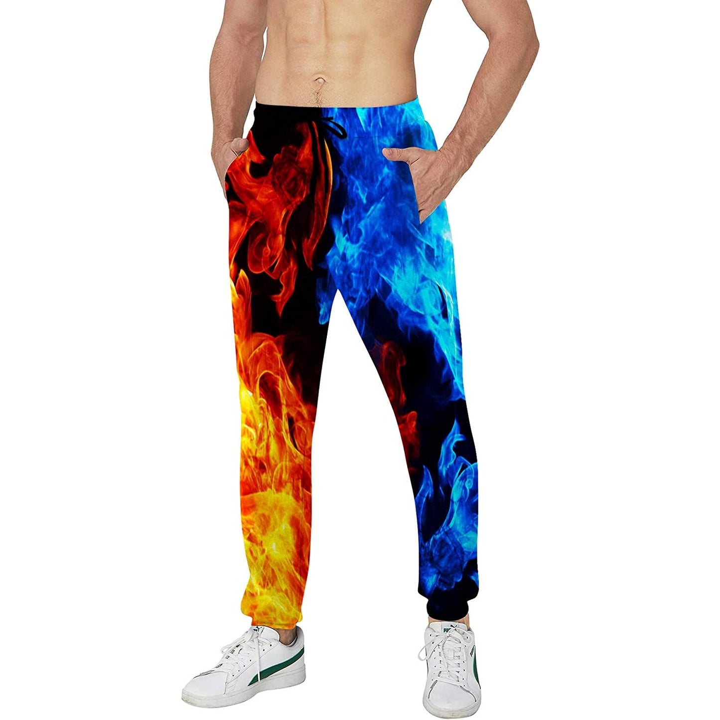 Ice & Fire Smoke Funny Joggers