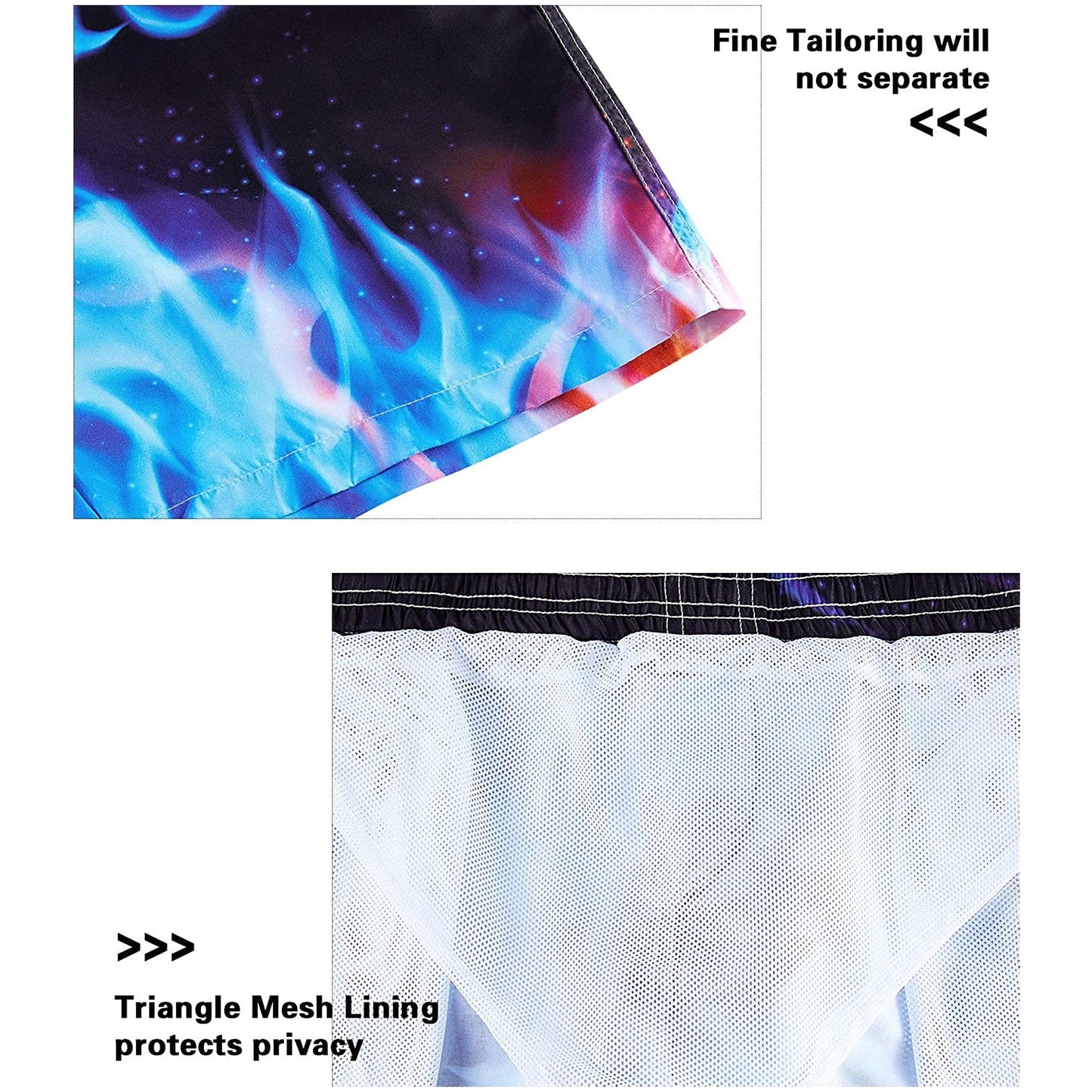 Ice Blue Dragon Funny Swim Trunks
