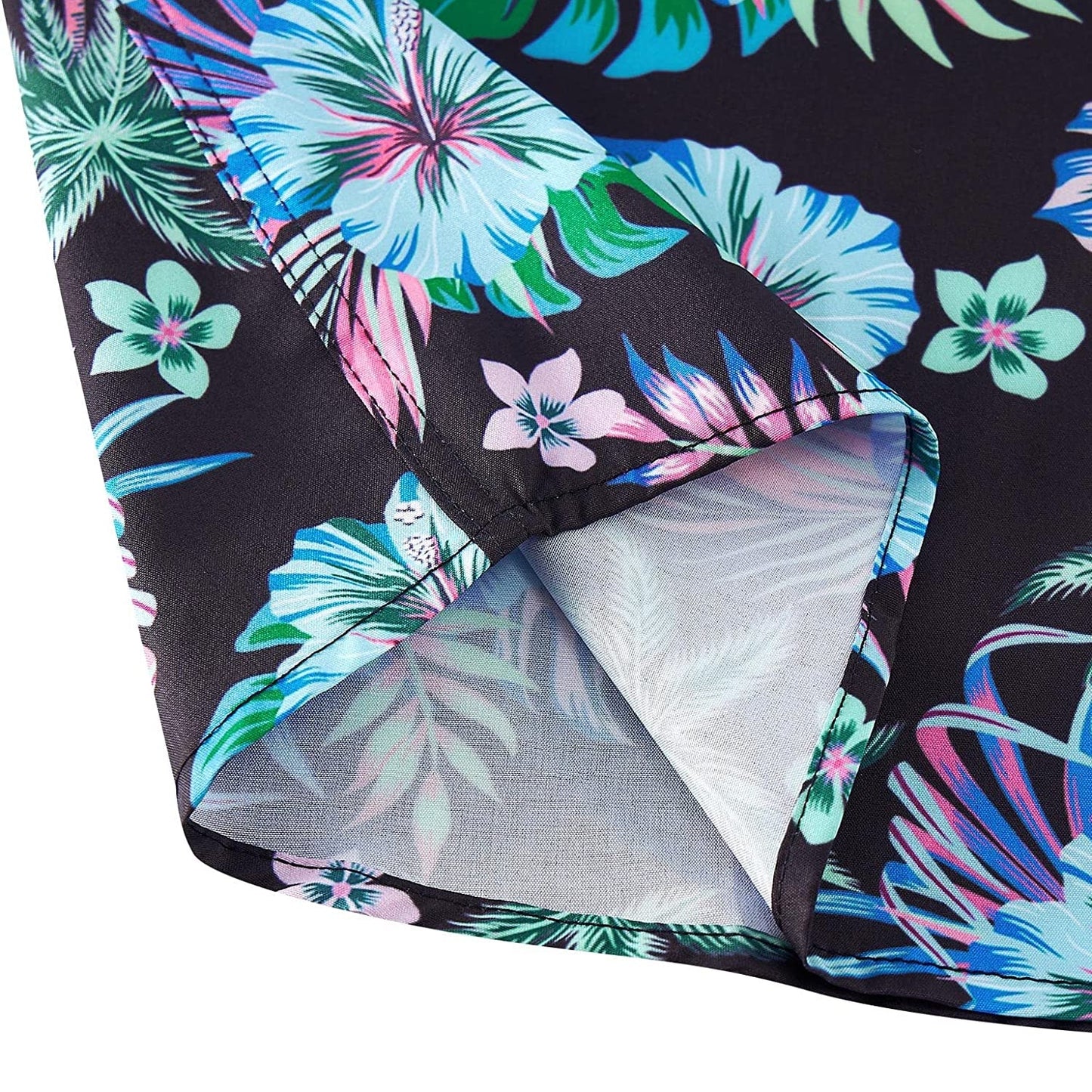 Bright Colorful Tropical Leaf Funny Hawaiian Shirt