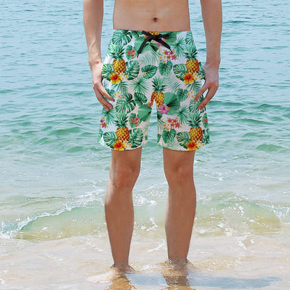 Leaf Pineapple Funny Swim Trunks