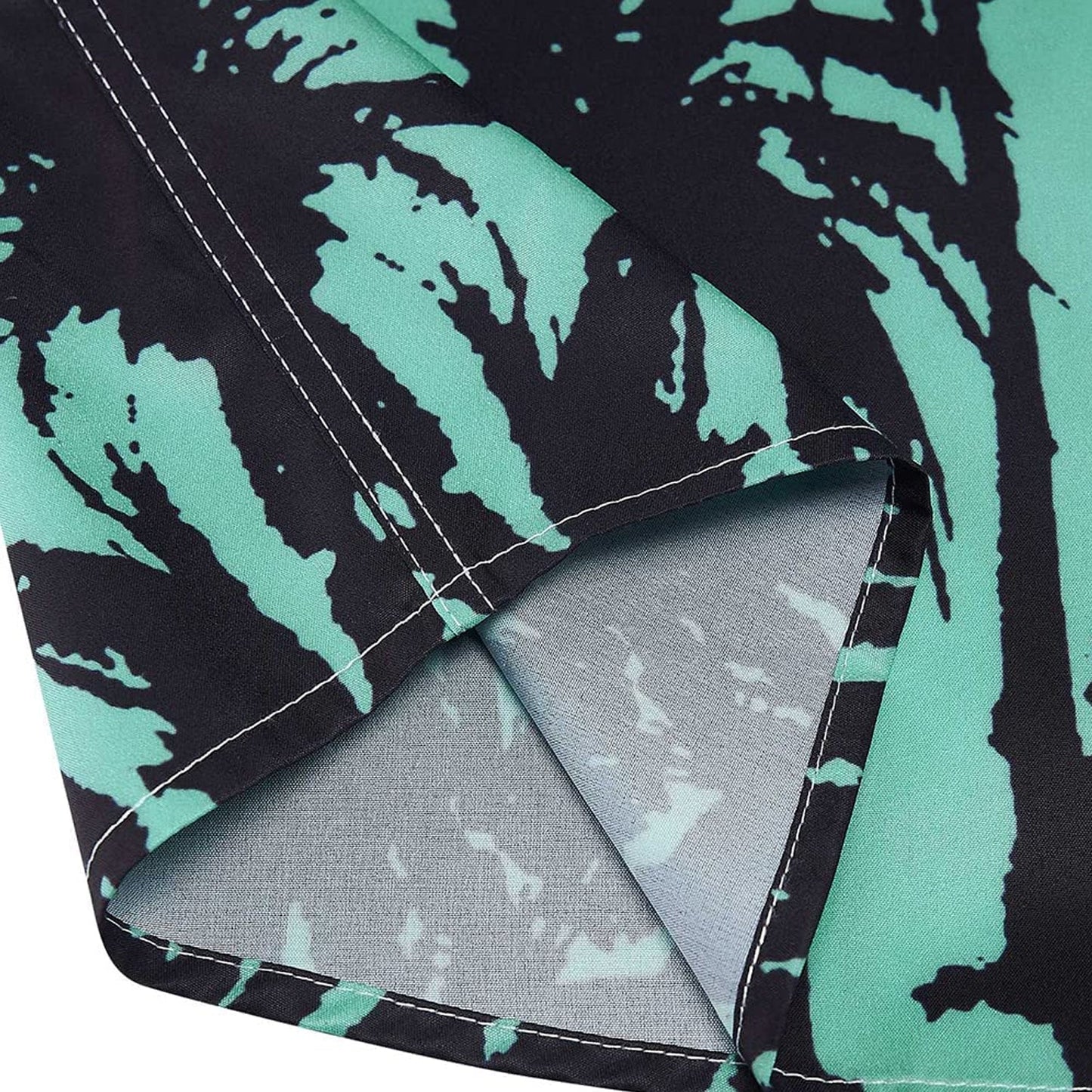 Green Palm Tree Funny Button Up Shirt