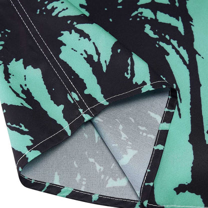 Green Palm Tree Funny Button Up Shirt