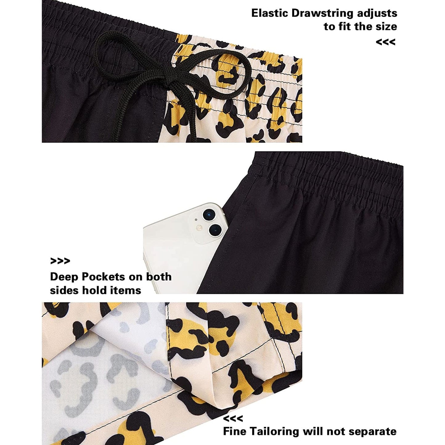 Leopard Funny Swim Trunks