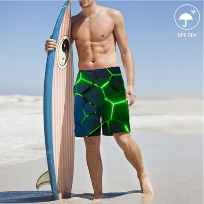 Green Crack Funny Swim Trunks