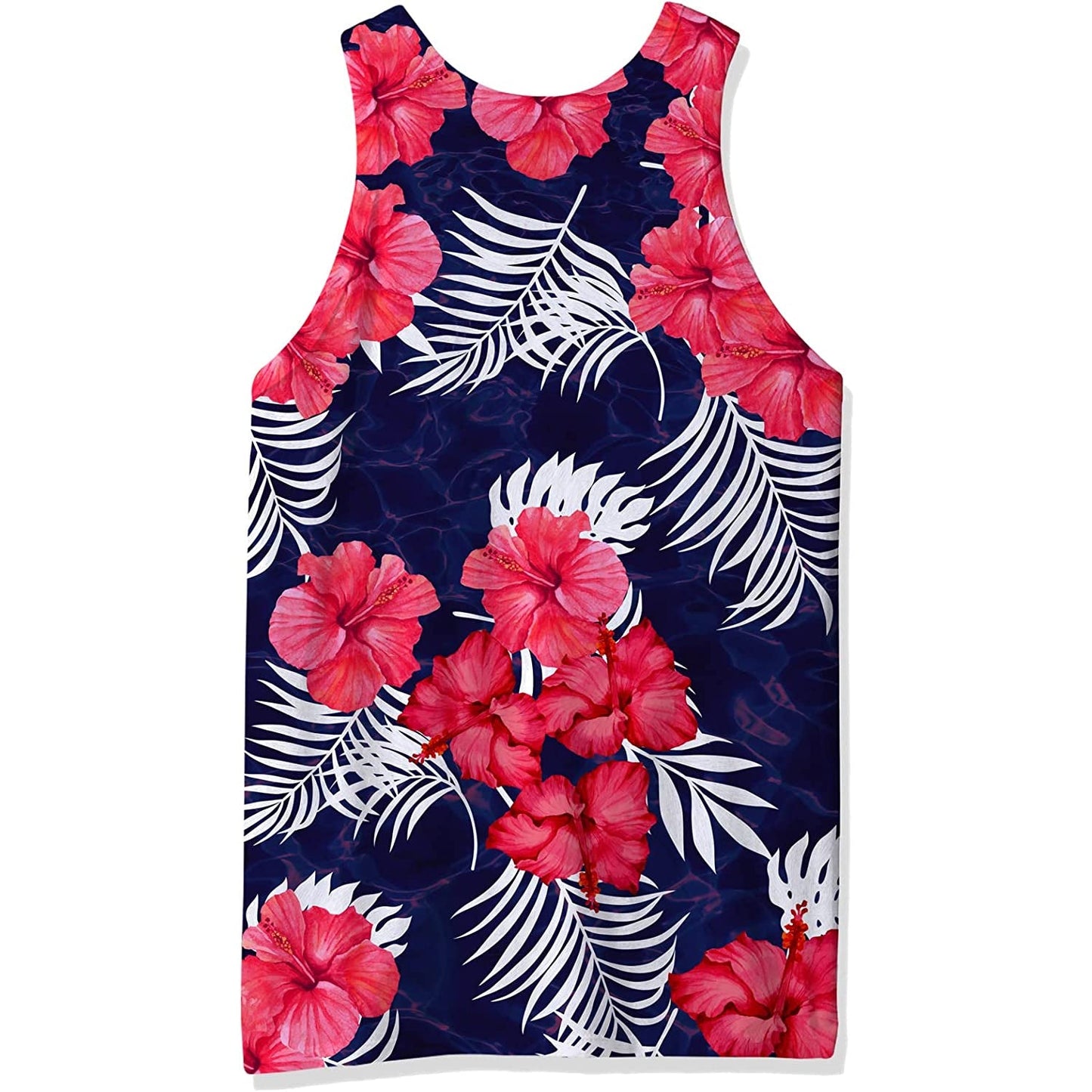 Red Floral Funny Tank Top