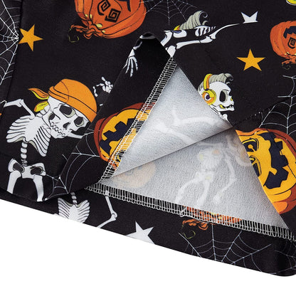 Halloween Skeleton Pumpkin Men Romper