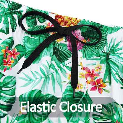 Leaf Pineapple Funny Swim Trunks