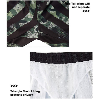 American Flag Funny Swim Trunks